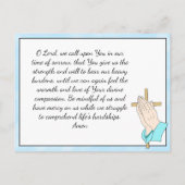 葬儀記念カードまたは記念記念カード ポストカード (裏面)