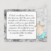 葬儀記念カードまたは記念記念カード ポストカード (裏面)