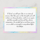 葬儀記念カードまたは記念記念カード ポストカード (裏面)