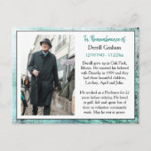 葬儀記念カードまたは記念記念カード ポストカード (正面)