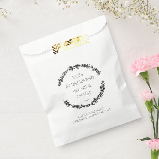 葬儀記念ギフトリース散布シードバッグ フェイバーバッグ (封をした状態)