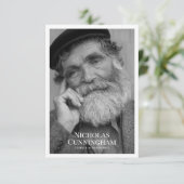 葬儀記念クラシックのシンプル写真とメッセージ サンキューカード (スタンド正面)