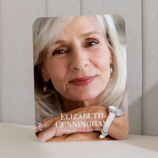 葬儀記念クラシックシンプルフォトカード マグネット