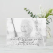 葬儀記念シンプルの写モダン真 サンキューカード (スタンド正面)