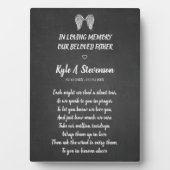 葬儀記念チョーク黒板効果親愛品 フォトプラーク (正面)