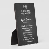 葬儀記念チョーク黒板効果親愛品 フォトプラーク (側面)