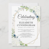 葬儀記念フローラの幾何学的な木像 招待状 (正面)