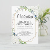 葬儀記念フローラの幾何学的な木像 招待状 (スタンド正面)