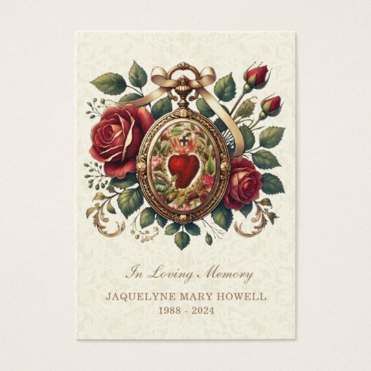 葬儀記念フローラ宗教祈りの言葉カード (正面)