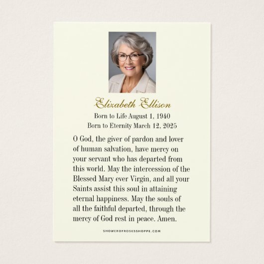 葬儀記念メアリールルド金ゴールドヴィンテージ (裏面)