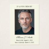 葬儀記念メアリー祈りの言葉写真 (正面)