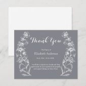 葬儀記念モダンフローラ サンキューカード (正面/裏面)