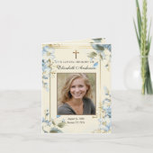 葬儀記念写真カトリック祈りの言葉ありがとう ノートカード (正面)