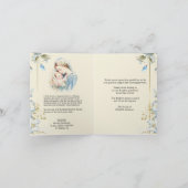 葬儀記念写真カトリック祈りの言葉ありがとう ノートカード (内部)