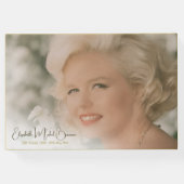 葬儀記念写真シンプルホワイトオーバーレイ ゲストブック (裏面)