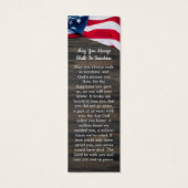 葬儀記念写真愛国的祈りの言葉しおり (裏面)