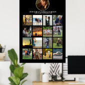 葬儀記念写真生命お祝い ポスター (ホームオフィス)