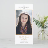 葬儀記念写真緑の祈りの言葉カード (スタンド正面)