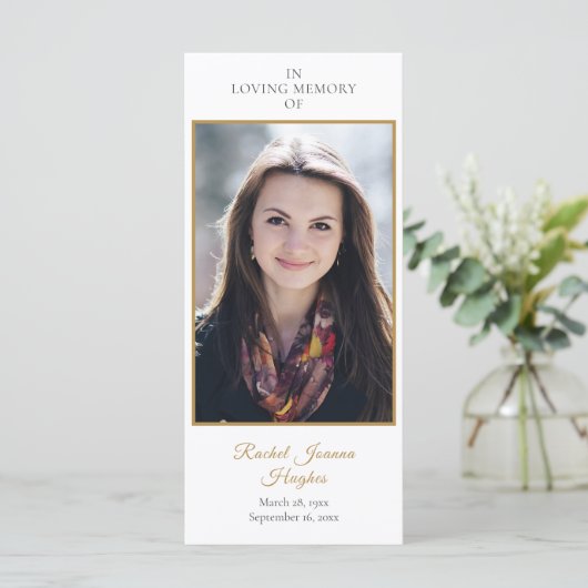 葬儀記念写真緑の祈りの言葉カード (スタンド正面)