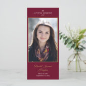 葬儀記念写真緑の祈りの言葉カード (スタンド正面)