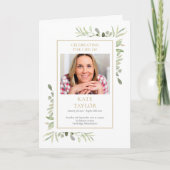 葬儀記念写真緑 プログラム (正面)