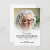 葬儀記念写真 サンキューカード (正面/裏面)