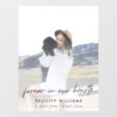 葬儀記念写真 |生命のお祝い ウィンドウサイン (シート)