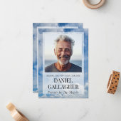 葬儀記念写真Remember Me祈りの言葉カード ノートカード (正面/裏面インサイチュ)