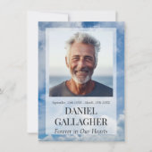 葬儀記念写真Remember Me祈りの言葉カード ノートカード (正面)