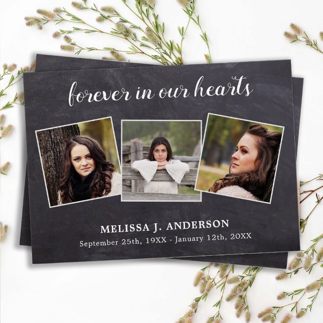 葬儀記念悔やみや弔慰3フォト祈りの言葉カード (クリエイターアップロード済み)