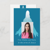 葬儀記念感謝イエス サンキューカード (正面/裏面)