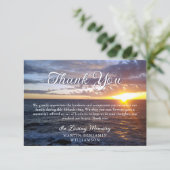 葬儀記念日没海ビーチサンキュー サンキューカード (スタンド正面)