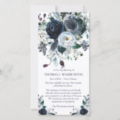 葬儀記念海軍牡丹損失サンキューカード サンキューカード (正面)