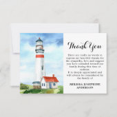 葬儀記念灯台お祝いオブ・ライフ サンキューカード (正面)