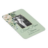 葬儀記念男写真エレガントバラ マグネット (右側)