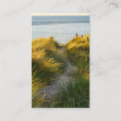 葬儀記念砂丘祈りの言葉共感表 名刺 (正面)