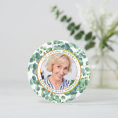 葬儀記念祈りの言葉カードユーカリ金ゴールド写真 シーズンカード (スタンド正面)