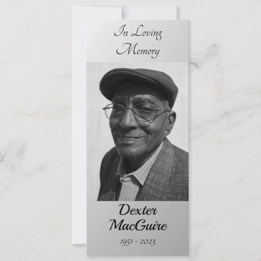 葬儀記念祈りの言葉カード | Eternally Your 招待状 (正面)