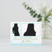 葬儀記念祈りの言葉トリビュートカード ポストカード (スタンド正面)