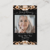 葬儀記念祈りの言葉フォトカード 名刺 (正面)