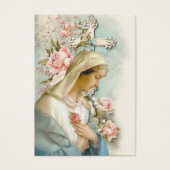 葬儀記念祈りの言葉ヴァージンメアリーカード (正面)