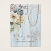 葬儀記念祈りの言葉念珠花 (正面)