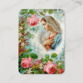 葬儀記念私たちの女性の祈りの言葉同情カード 名刺 (正面)