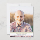 葬儀記念緑のクリスチャンの写真 サンキューカード (裏面)