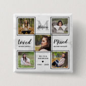 葬儀記念記念ユニーク写真集 缶バッジ (正面)