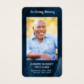 葬儀記念青大理石フォト祈りの言葉カード (正面)