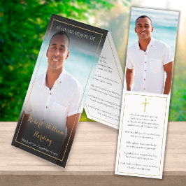 葬儀記念2枚祈りの言葉カード 名刺