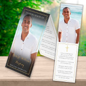 葬儀記念2枚祈りの言葉カード 名刺