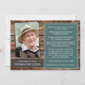 葬儀記念 |お祝い・オブ・ライフ 招待状 (正面)