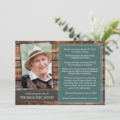 葬儀記念 |お祝い・オブ・ライフ 招待状 (スタンド正面)